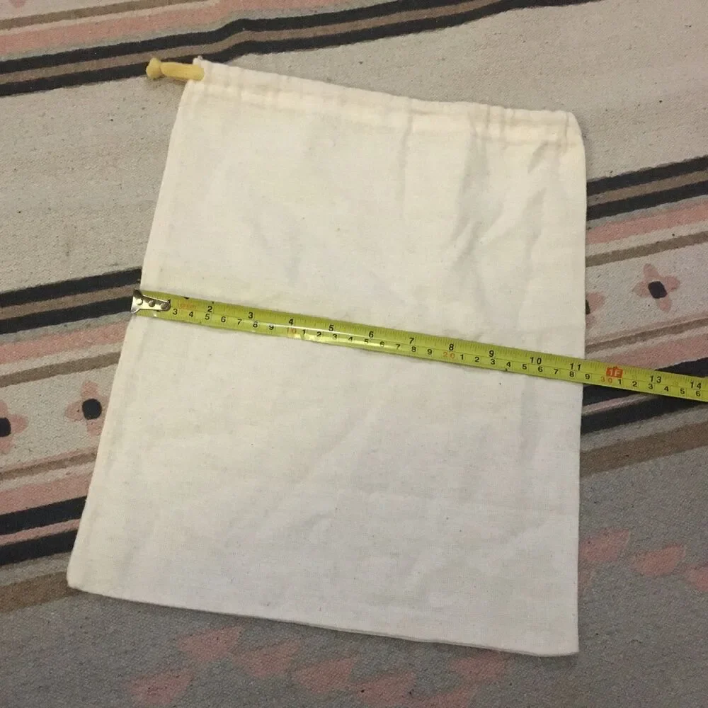 Cult Gaia cream drawstring Dustbag 11” x 14” Garment bag New - never used